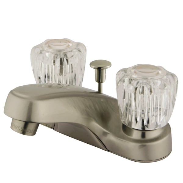 4" Centerset Bathroom Faucet, Brushed Nickel